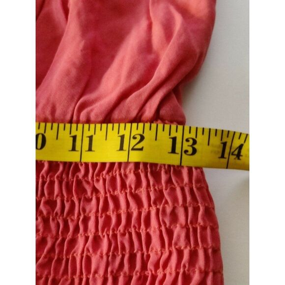 NWT Blue Blush Elastic Body Ruffle Hem Sleeveless Dress Pink Womens Size Large - Picture 9 of 12